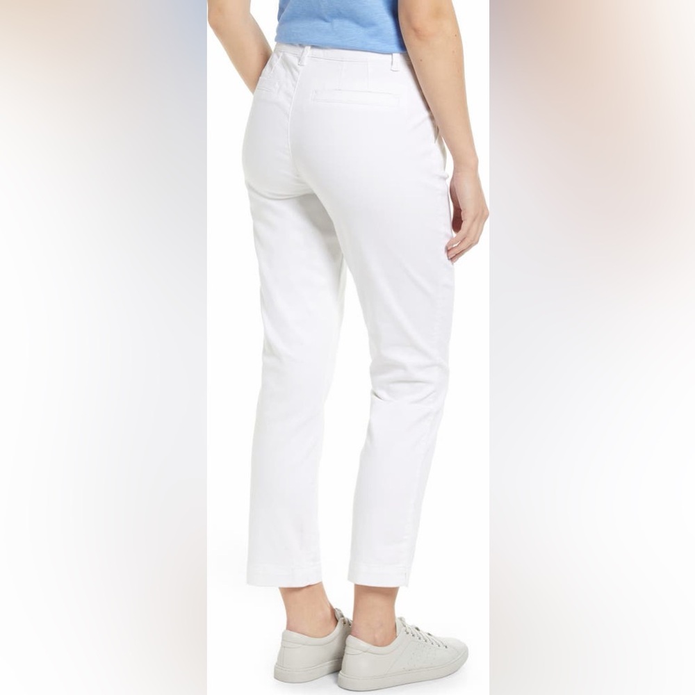 Caslon Stretch Cotton Chino Women’s White Pants - Picture 2 of 10